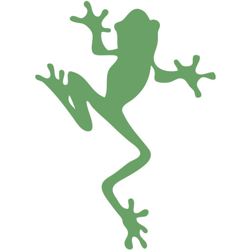 silhouette of a frog